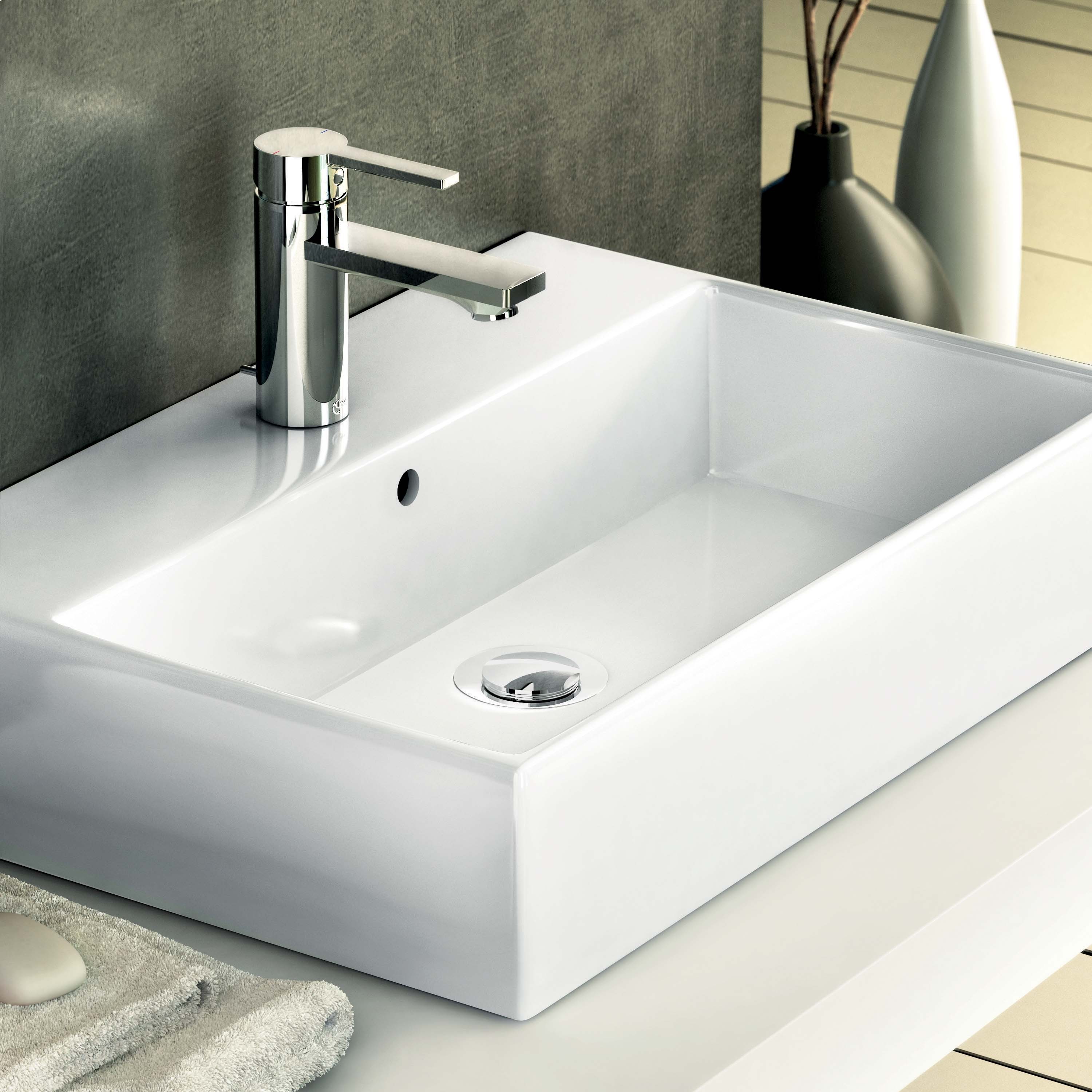 Lavabo strada ideal standard 60x42 Lavabo doppio rubinetto
